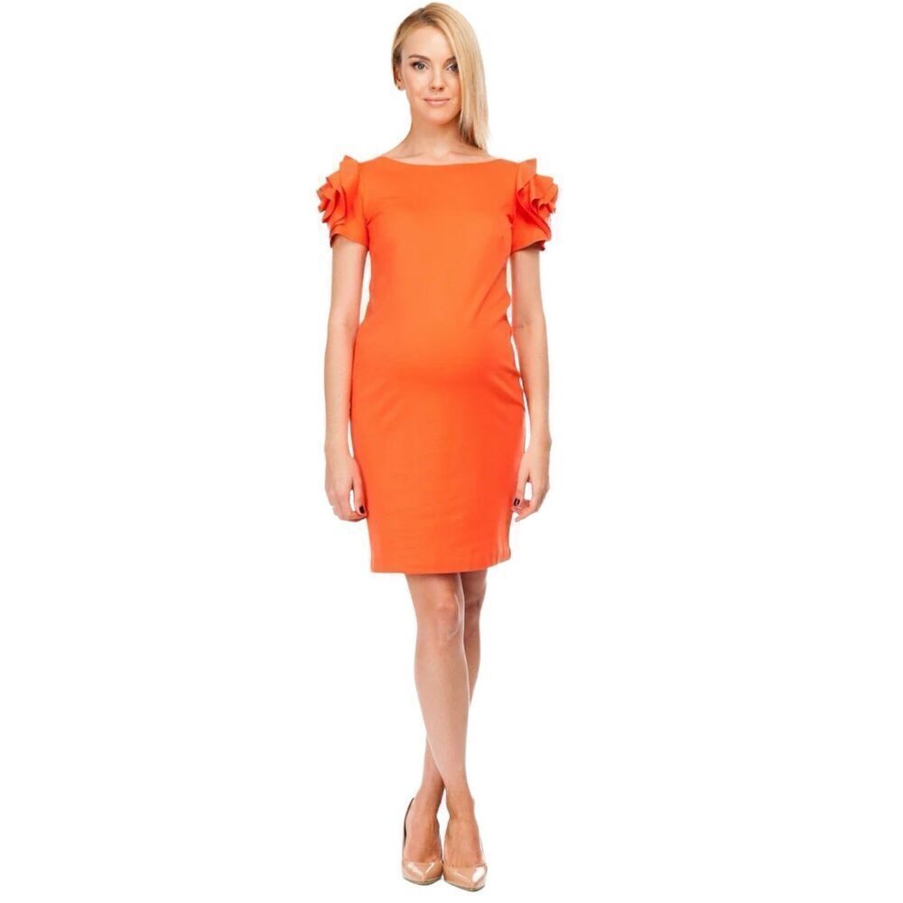 Pietro Brunelli Milano Salisburgo‎ Maternity Dress Orange Size XS